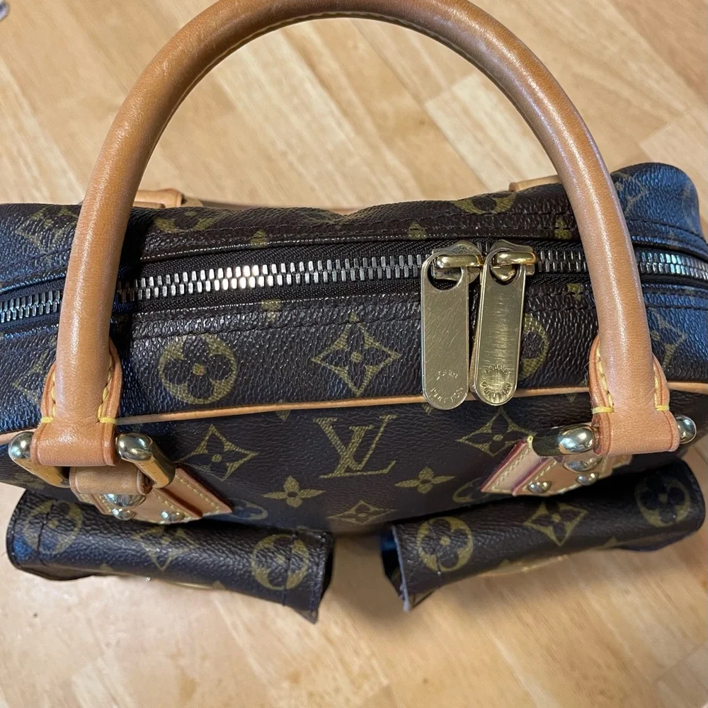 Louis Vuitton Canvas Manhattan PM Satchel Handbag - Picture 8 of 16